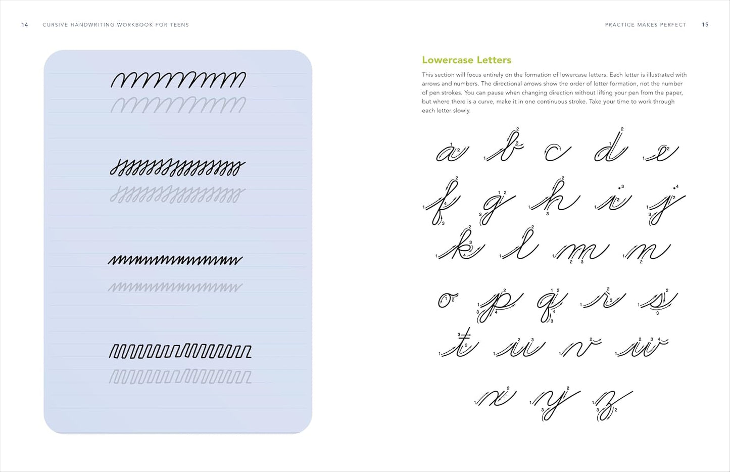 Cursive Handwriting Workbook for Teens: Exercises to Learn, Practice, and Improve