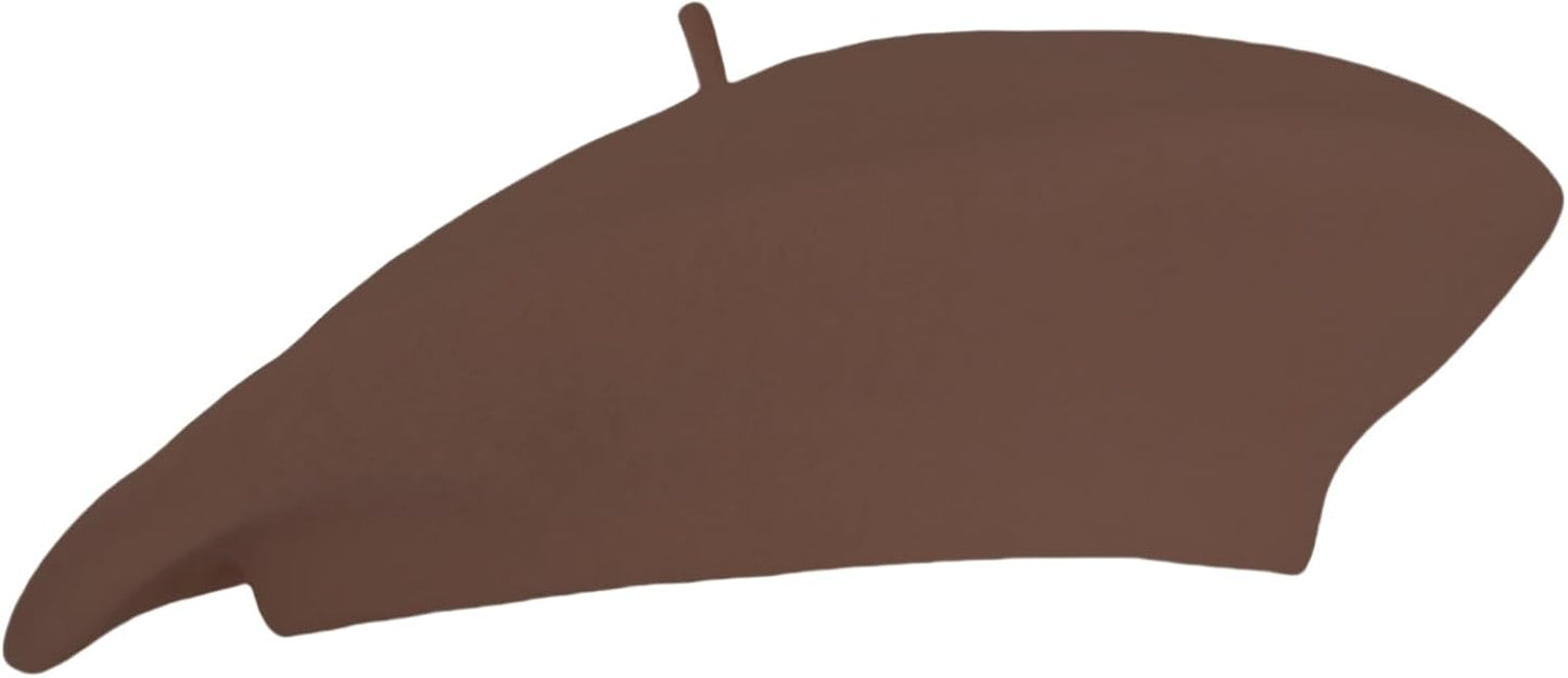 French Wool Beret Hats for Women Man Solid Color Classic Beanie Winter Cap Painter Berets.