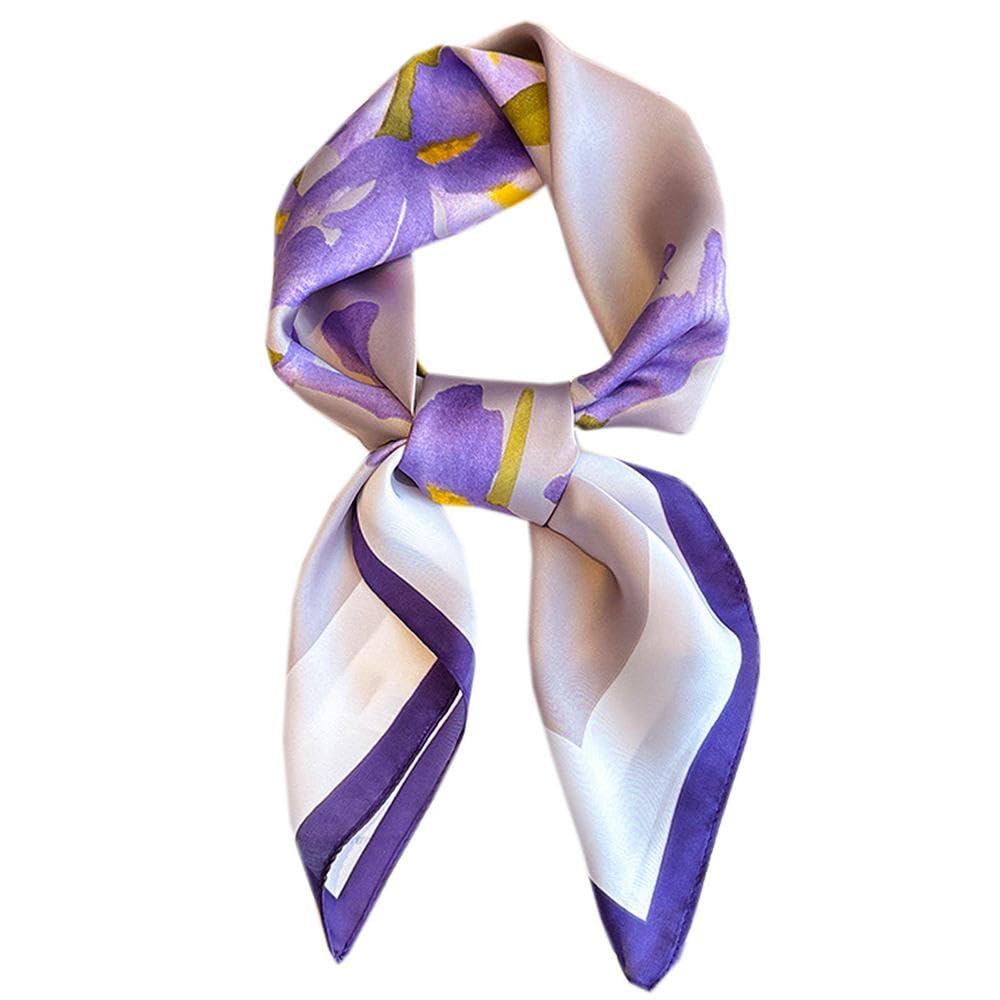 Hioyiwse Satin Bandanas Head Scarf For Women Hair Scarves Accessories Lightweight Fashion Wrap Neck Silk Sleeping Headscarf