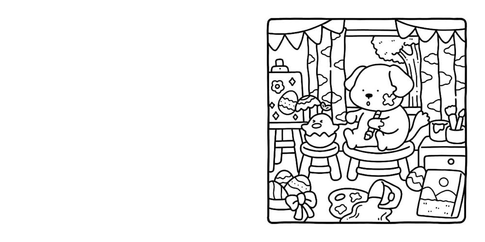 Cozy Cuties: Coloring Book for Adults and Kids (Cozy Spaces Coloring)