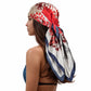 RIIQIICHY Head Scarf for Women Like Silk Scarf Hair Scarf Printed Square Scarf Bandanas for Women 35 Inches