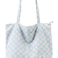 KALIDI Women Corduroy Tote Bag Zipper Casual Tote's Handbag Big Capacity Shoulder Bag with Pockets