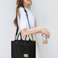 GASSDA Canvas Tote Bag for Women Crossbody Work Purse with Pockets Top Handle Handbag Satchel Bags for Travel Nurse Teacher