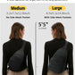 Tuwubi Crossbody Bags for Women, Sling Bag for Men, Small Hiking Backpack Anti Theft Lightweight for Outdoors Travel (M, Black)