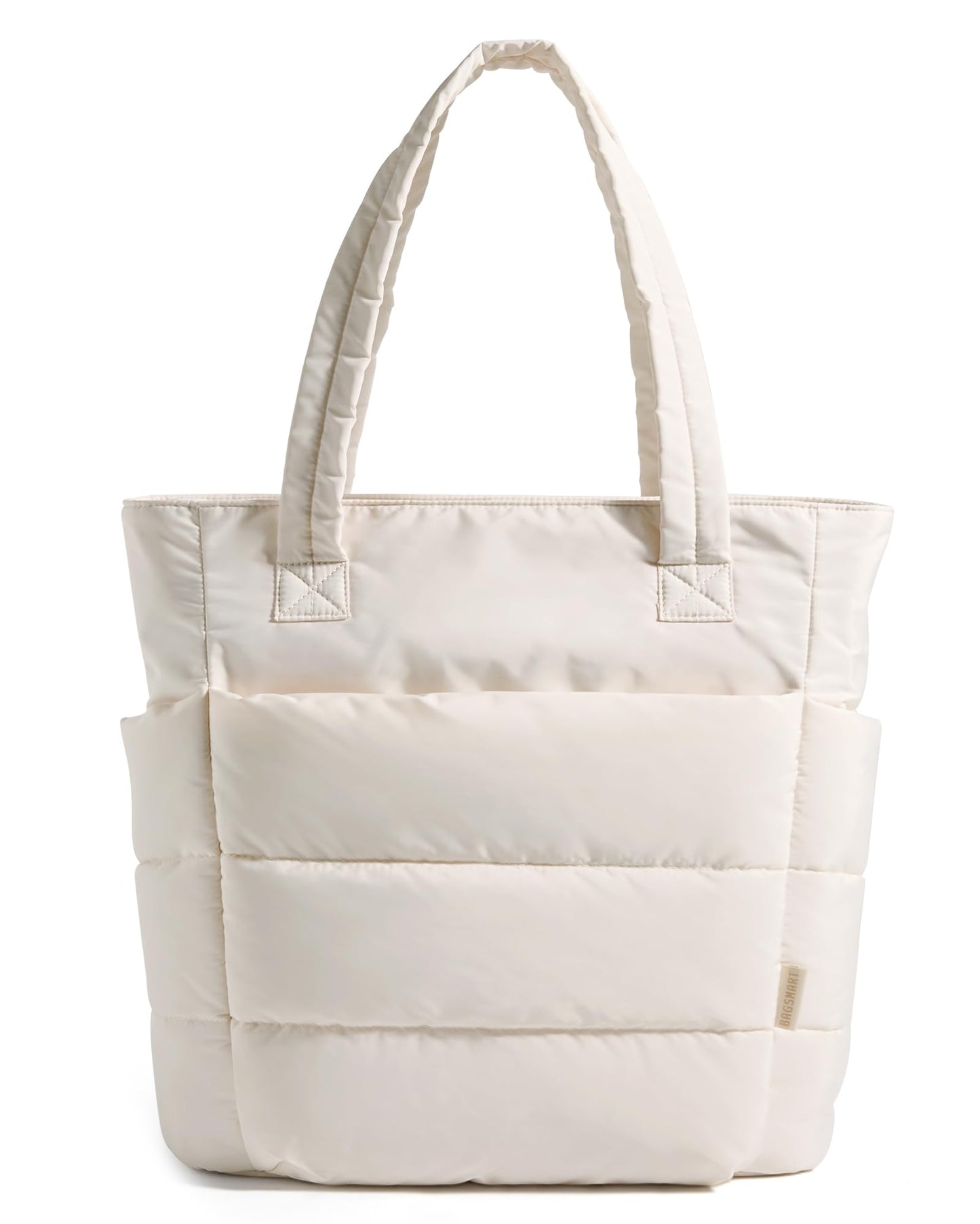BAGSMART Tote Bag for Women, Lightweight Puffy Tote Bag with Compartments Shoulder Bag Handbag for Travel, Work, Gym | Lightweight