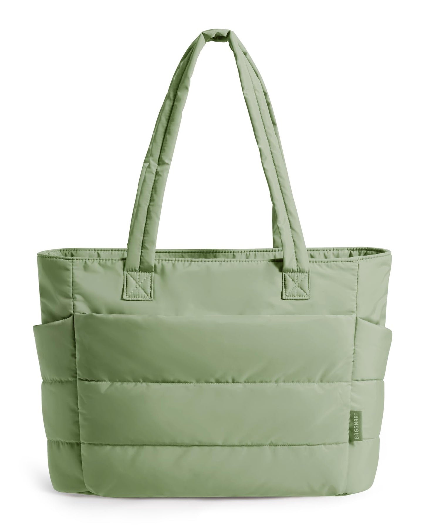 BAGSMART Tote Bag for Women, Lightweight Puffy Tote Bag with Compartments Shoulder Bag Handbag for Travel, Work, Gym | Lightweight