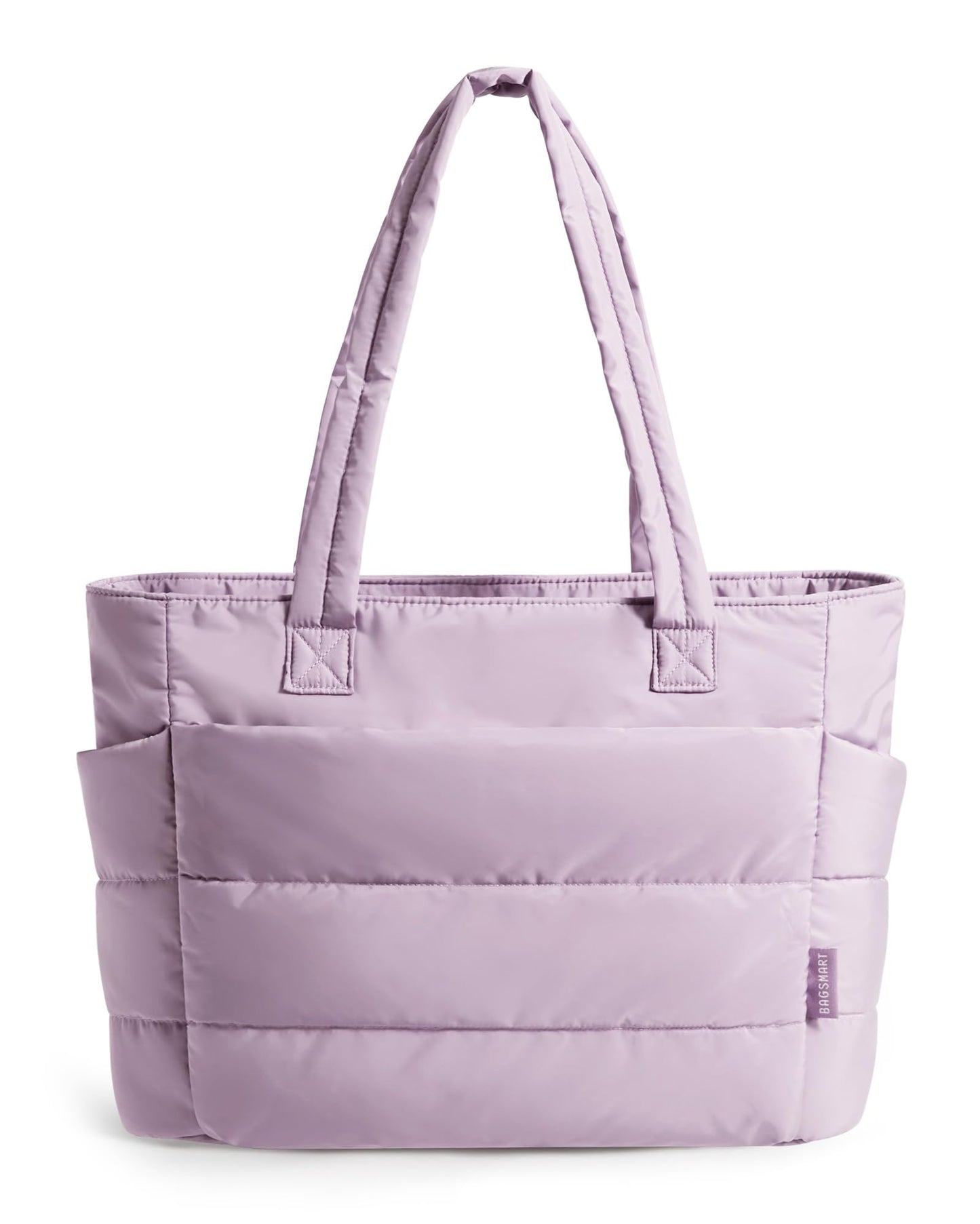 BAGSMART Tote Bag for Women, Lightweight Puffy Tote Bag with Compartments Shoulder Bag Handbag for Travel, Work, Gym | Lightweight