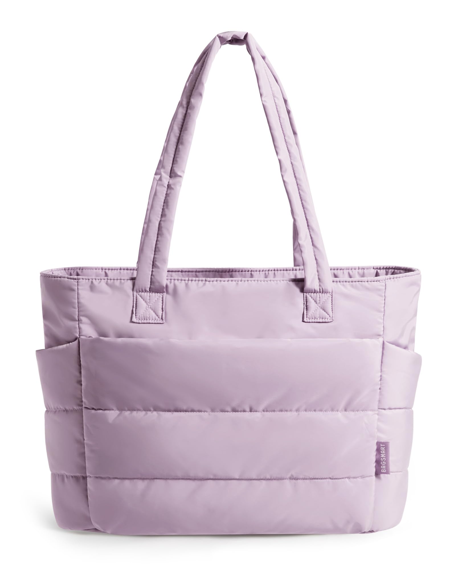 BAGSMART Tote Bag for Women, Lightweight Puffy Tote Bag with Compartments Shoulder Bag Handbag for Travel, Work, Gym | Lightweight