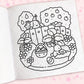 Cozy Cuties: Coloring Book for Adults and Kids (Cozy Spaces Coloring)