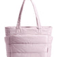 BAGSMART Tote Bag for Women, Lightweight Puffy Tote Bag with Compartments Shoulder Bag Handbag for Travel, Work, Gym | Lightweight