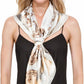 RIIQIICHY Head Scarf for Women Like Silk Scarf Hair Scarf Printed Square Scarf Bandanas for Women 35 Inches