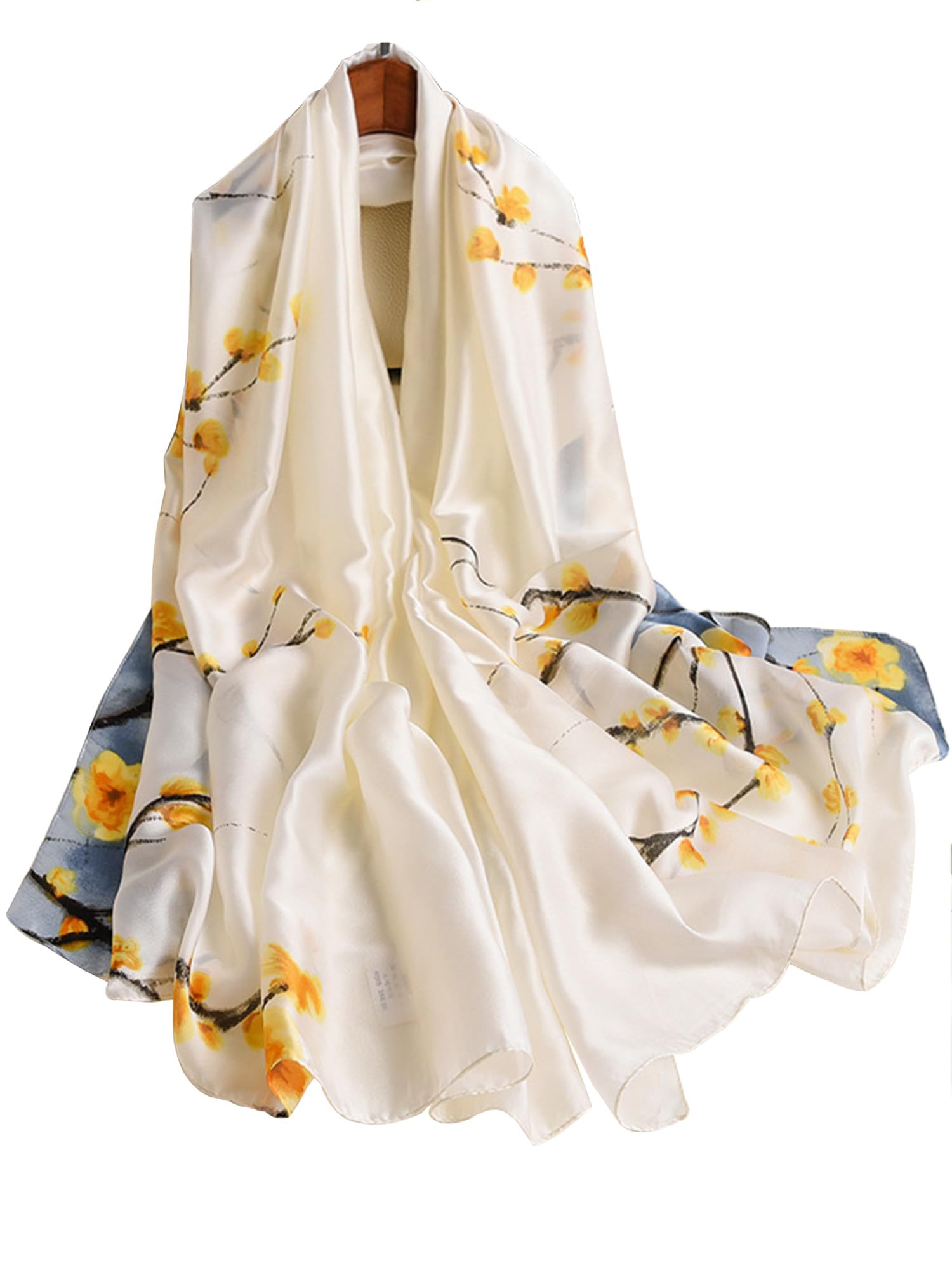 Large Shawl Scarf For Women Lightweight Wraps Silky Headscarf Long Sunscreen Scarfs