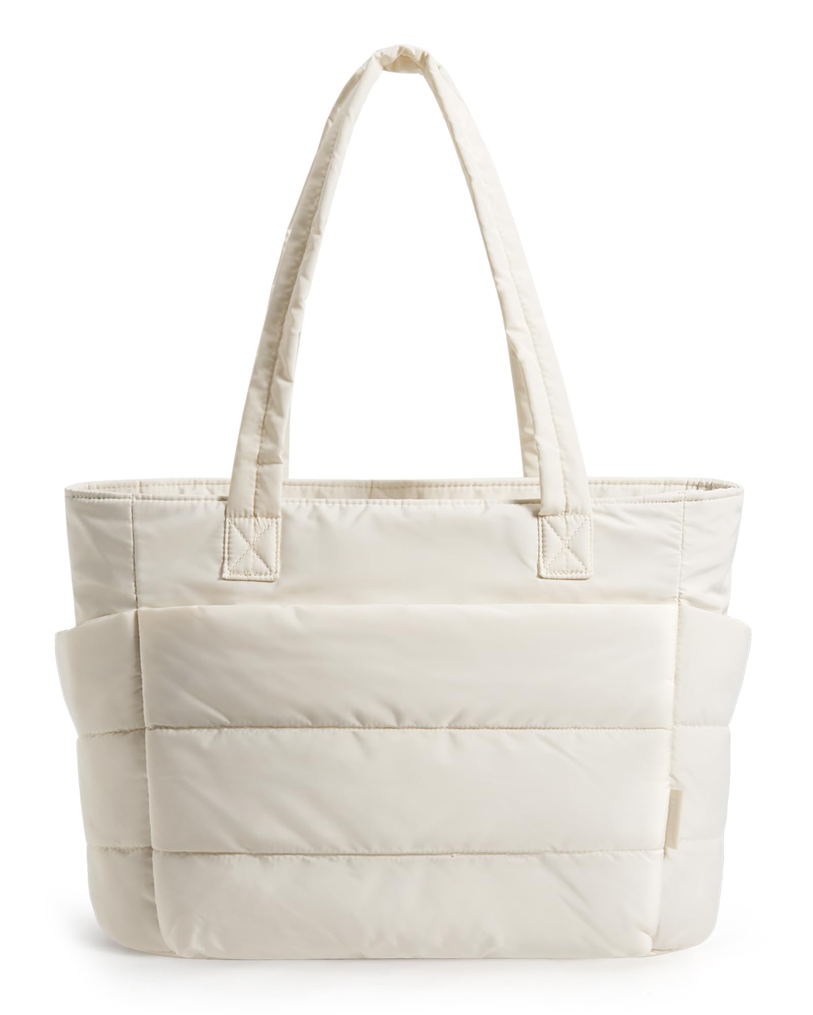 BAGSMART Tote Bag for Women, Lightweight Puffy Tote Bag with Compartments Shoulder Bag Handbag for Travel, Work, Gym | Lightweight