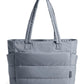 BAGSMART Tote Bag for Women, Lightweight Puffy Tote Bag with Compartments Shoulder Bag Handbag for Travel, Work, Gym | Lightweight