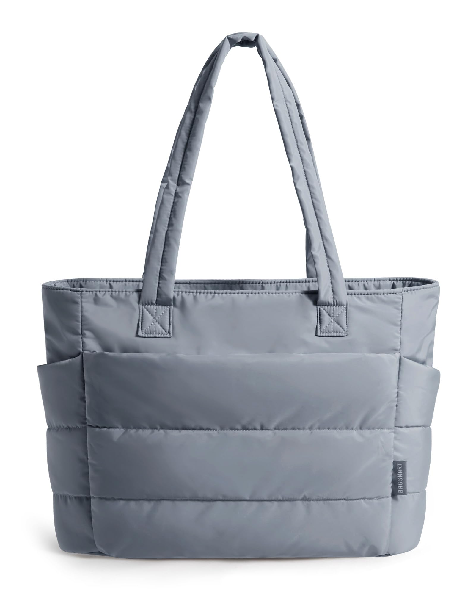 BAGSMART Tote Bag for Women, Lightweight Puffy Tote Bag with Compartments Shoulder Bag Handbag for Travel, Work, Gym | Lightweight