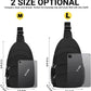 Tuwubi Crossbody Bags for Women, Sling Bag for Men, Small Hiking Backpack Anti Theft Lightweight for Outdoors Travel (M, Black)