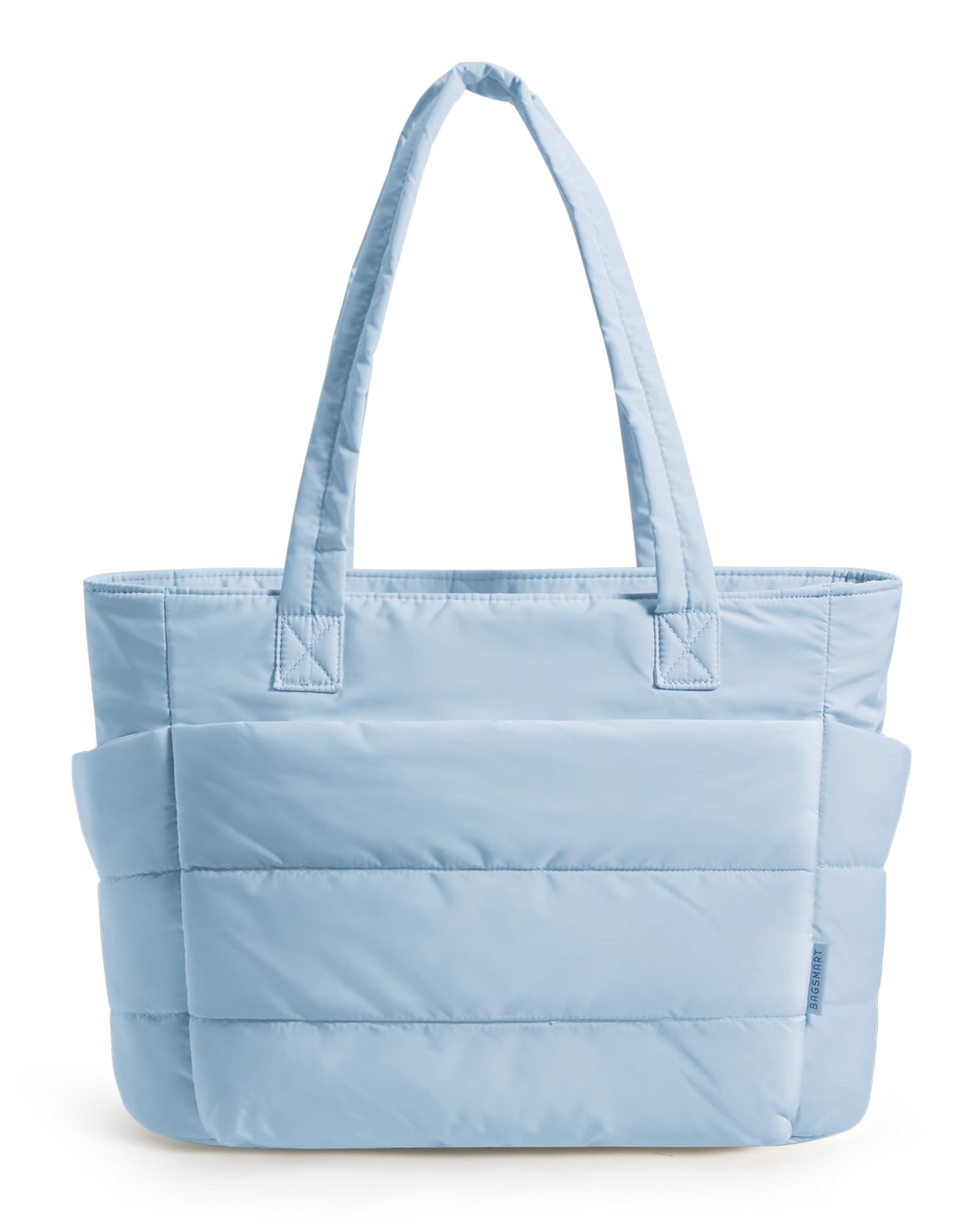 BAGSMART Tote Bag for Women, Lightweight Puffy Tote Bag with Compartments Shoulder Bag Handbag for Travel, Work, Gym | Lightweight
