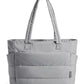 BAGSMART Tote Bag for Women, Lightweight Puffy Tote Bag with Compartments Shoulder Bag Handbag for Travel, Work, Gym | Lightweight