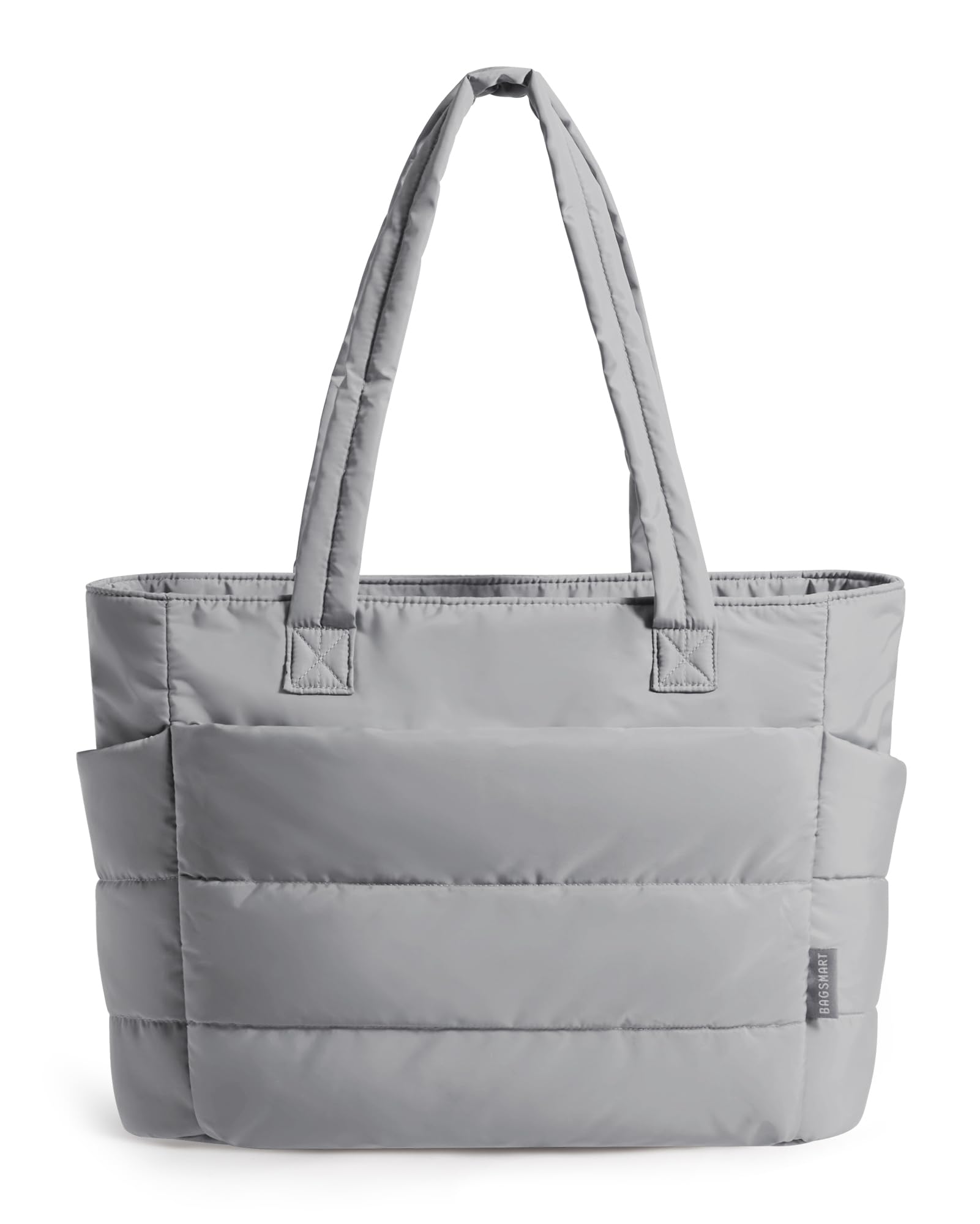 BAGSMART Tote Bag for Women, Lightweight Puffy Tote Bag with Compartments Shoulder Bag Handbag for Travel, Work, Gym | Lightweight