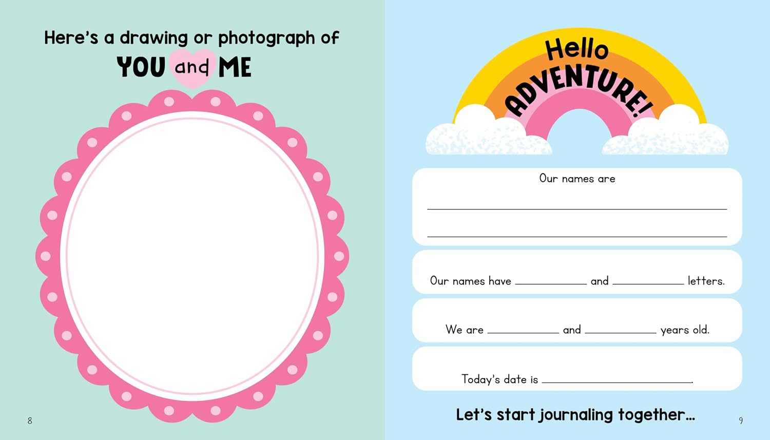 My First Mom and Daughter Journal: An activity book for girls and moms together