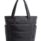 BAGSMART Tote Bag for Women, Lightweight Puffy Tote Bag with Compartments Shoulder Bag Handbag for Travel, Work, Gym | Lightweight