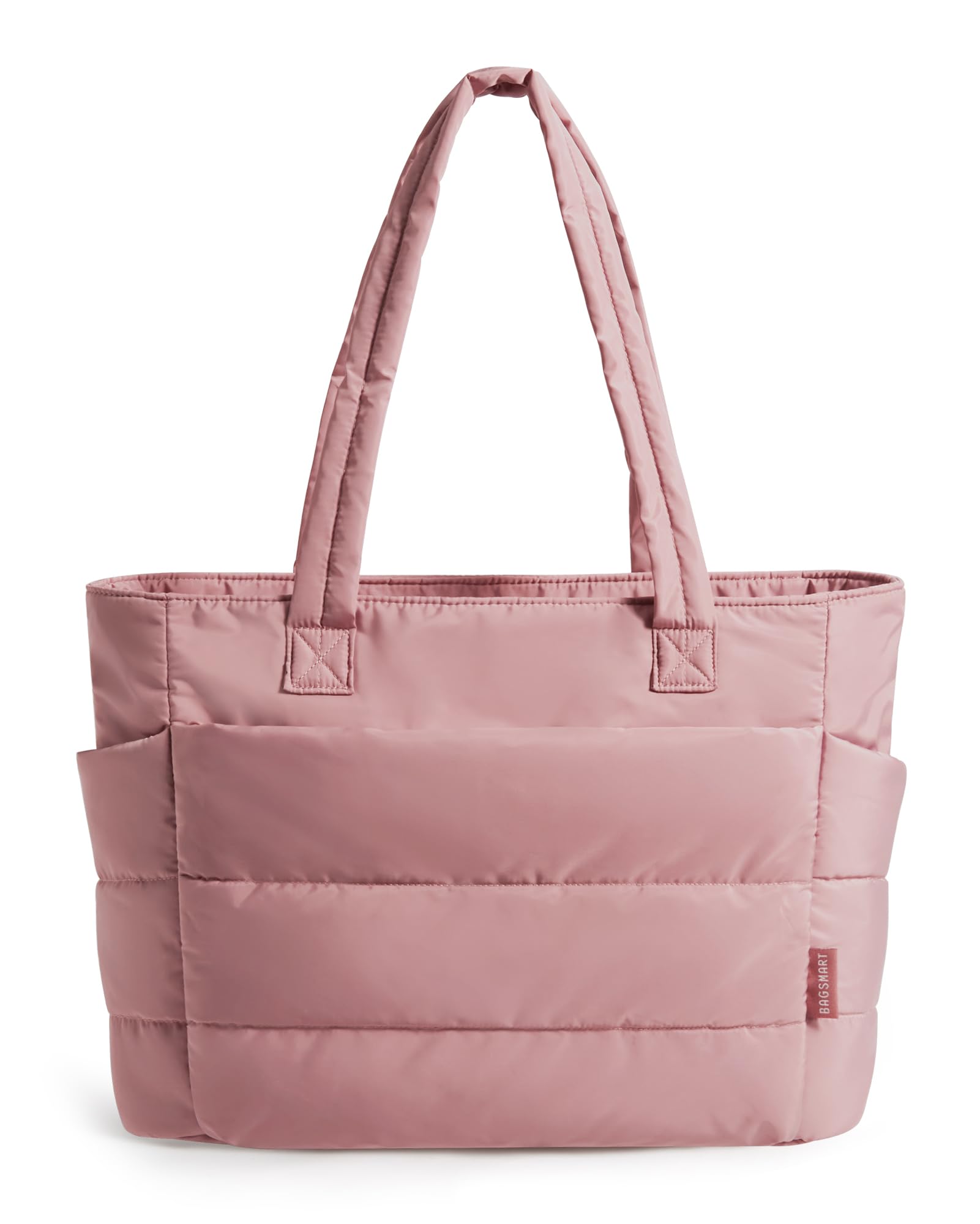 BAGSMART Tote Bag for Women, Lightweight Puffy Tote Bag with Compartments Shoulder Bag Handbag for Travel, Work, Gym | Lightweight