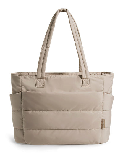 BAGSMART Tote Bag for Women, Lightweight Puffy Tote Bag with Compartments Shoulder Bag Handbag for Travel, Work, Gym | Lightweight