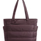 BAGSMART Tote Bag for Women, Lightweight Puffy Tote Bag with Compartments Shoulder Bag Handbag for Travel, Work, Gym | Lightweight