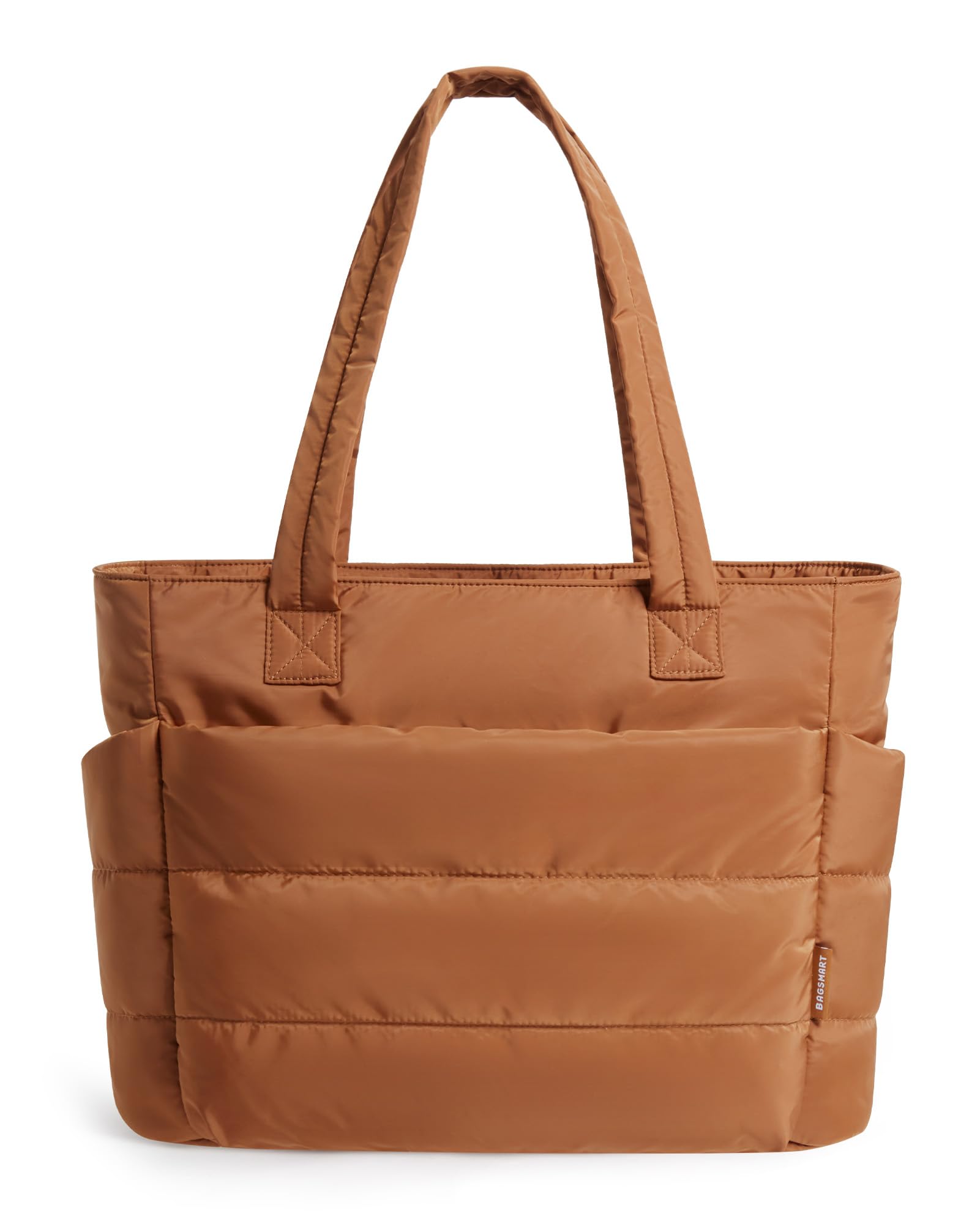 BAGSMART Tote Bag for Women, Lightweight Puffy Tote Bag with Compartments Shoulder Bag Handbag for Travel, Work, Gym | Lightweight