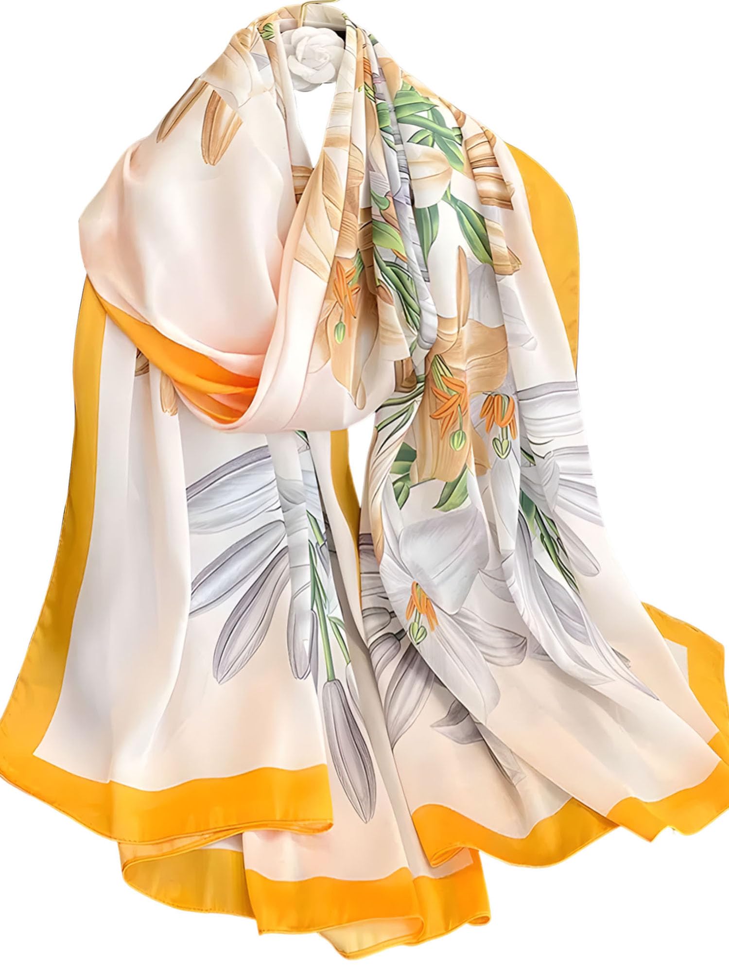 Large Shawl Scarf For Women Lightweight Wraps Silky Headscarf Long Sunscreen Scarfs