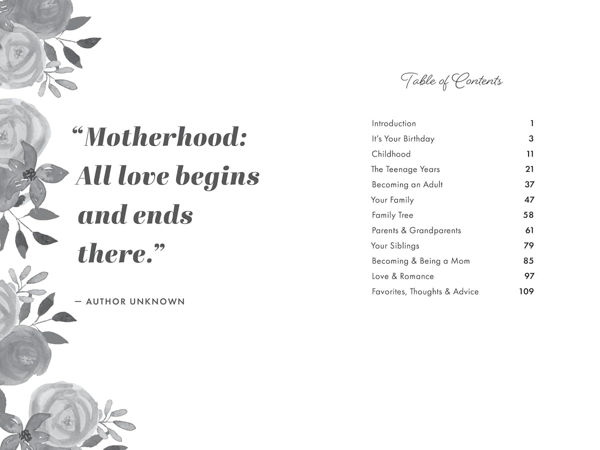Mom, I Want to Hear Your Story (Expanded Edition): A Mother's Guided Journal to Share Her Life & Her Love (Hear Your Story Books)