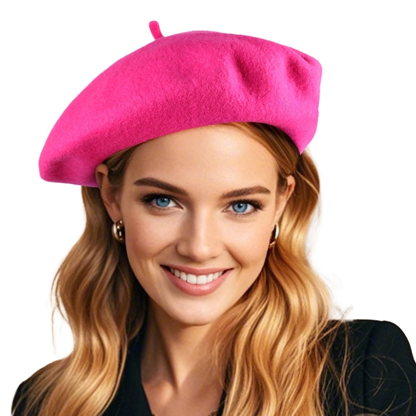 French Wool Beret Hats for Women Man Solid Color Classic Beanie Winter Cap Painter Berets.