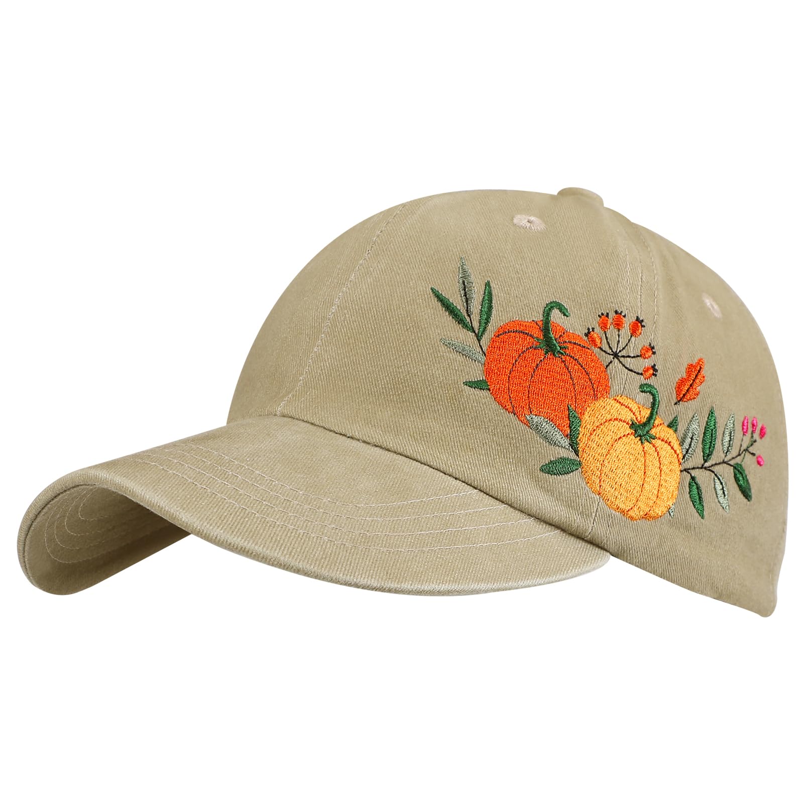Biggun Trendy Embroidered Baseball Cap for Girls Women Men - Adjustable Soft Breathable Hats for Casual Wear