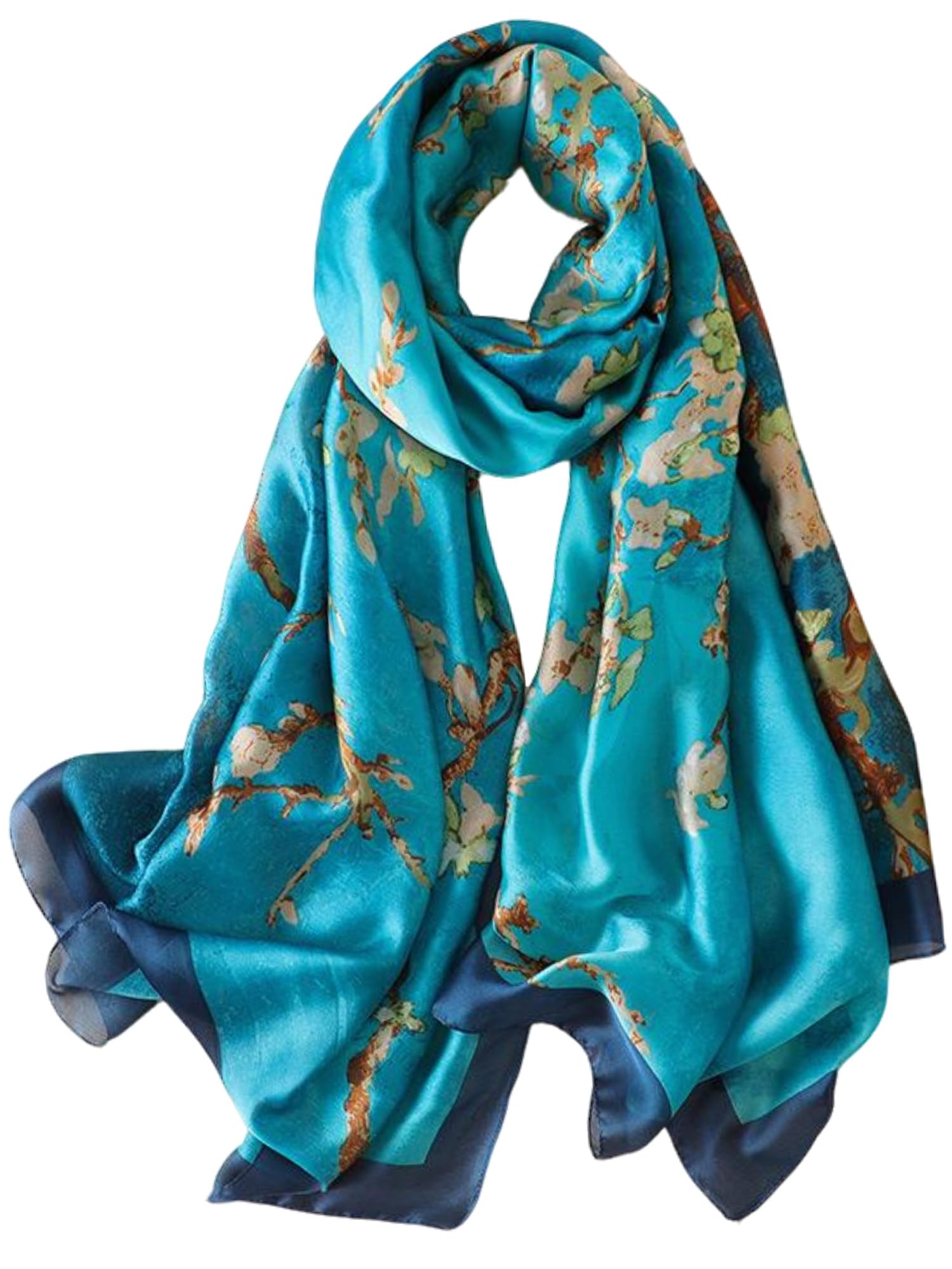 Large Shawl Scarf For Women Lightweight Wraps Silky Headscarf Long Sunscreen Scarfs