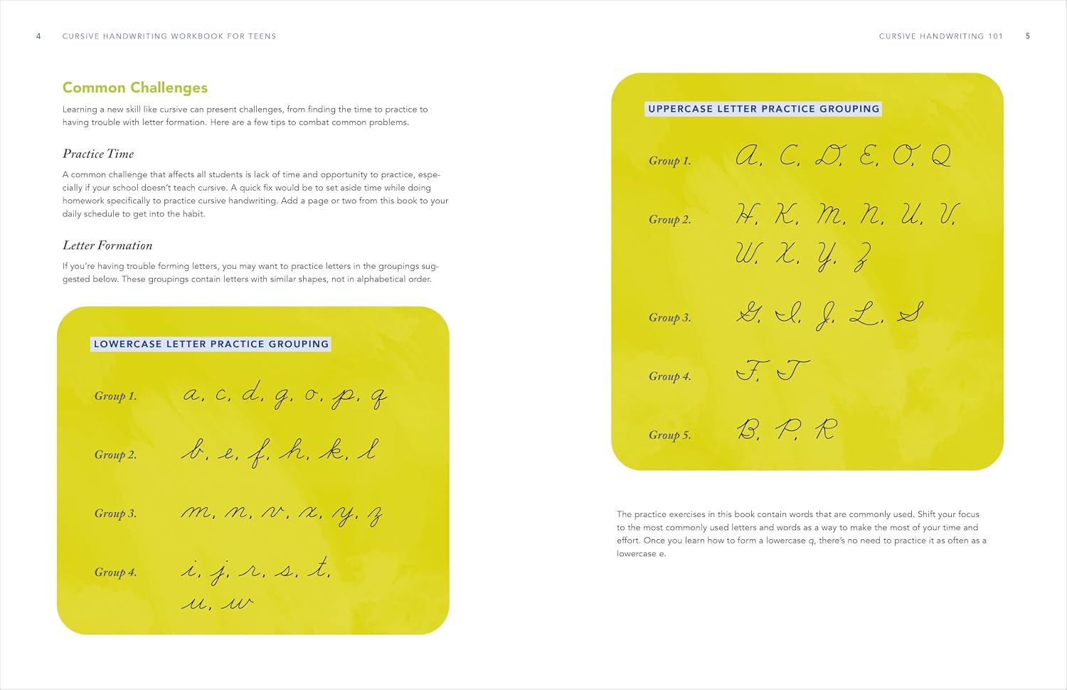 Cursive Handwriting Workbook for Teens: Exercises to Learn, Practice, and Improve