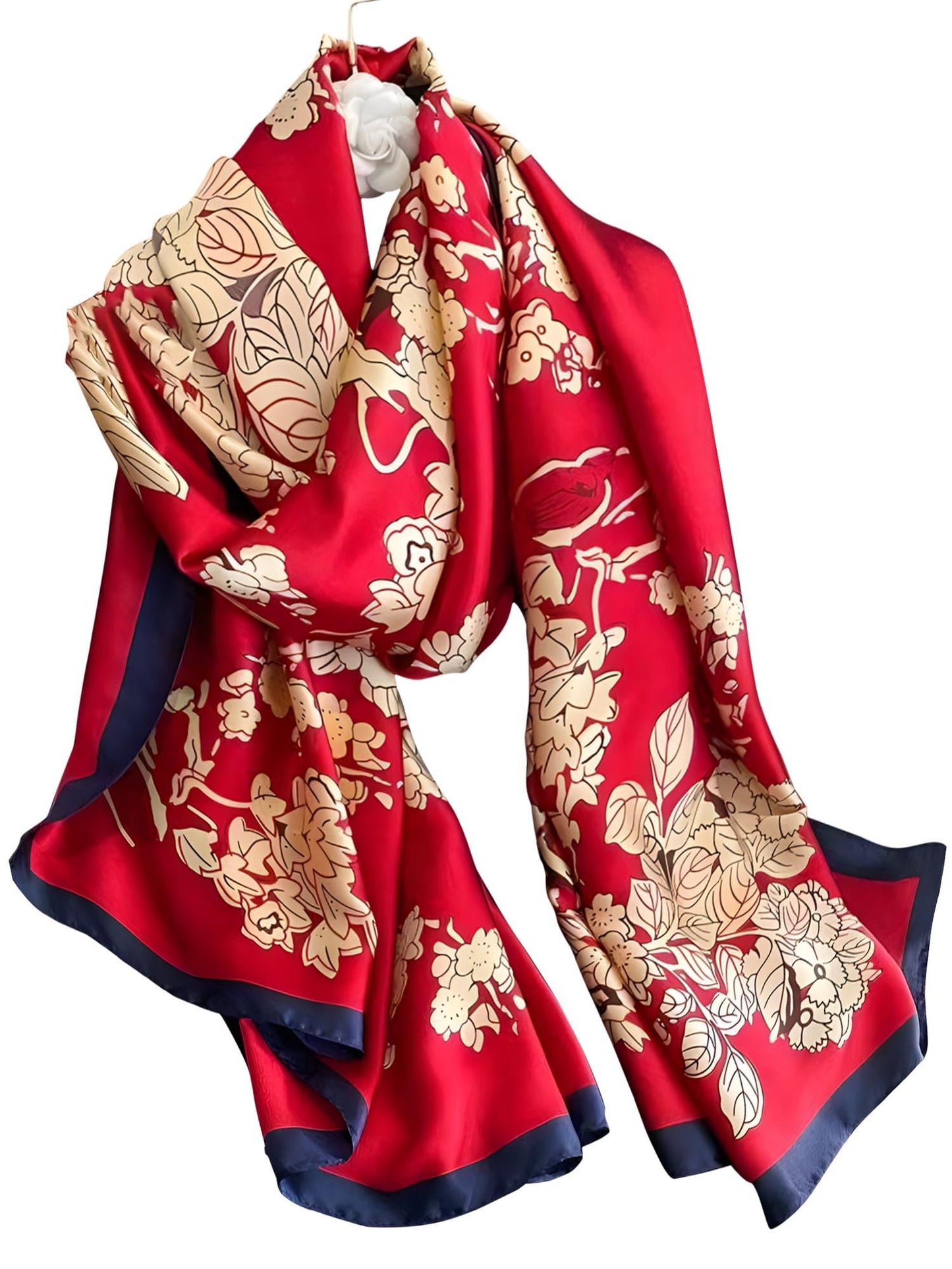 Large Shawl Scarf For Women Lightweight Wraps Silky Headscarf Long Sunscreen Scarfs