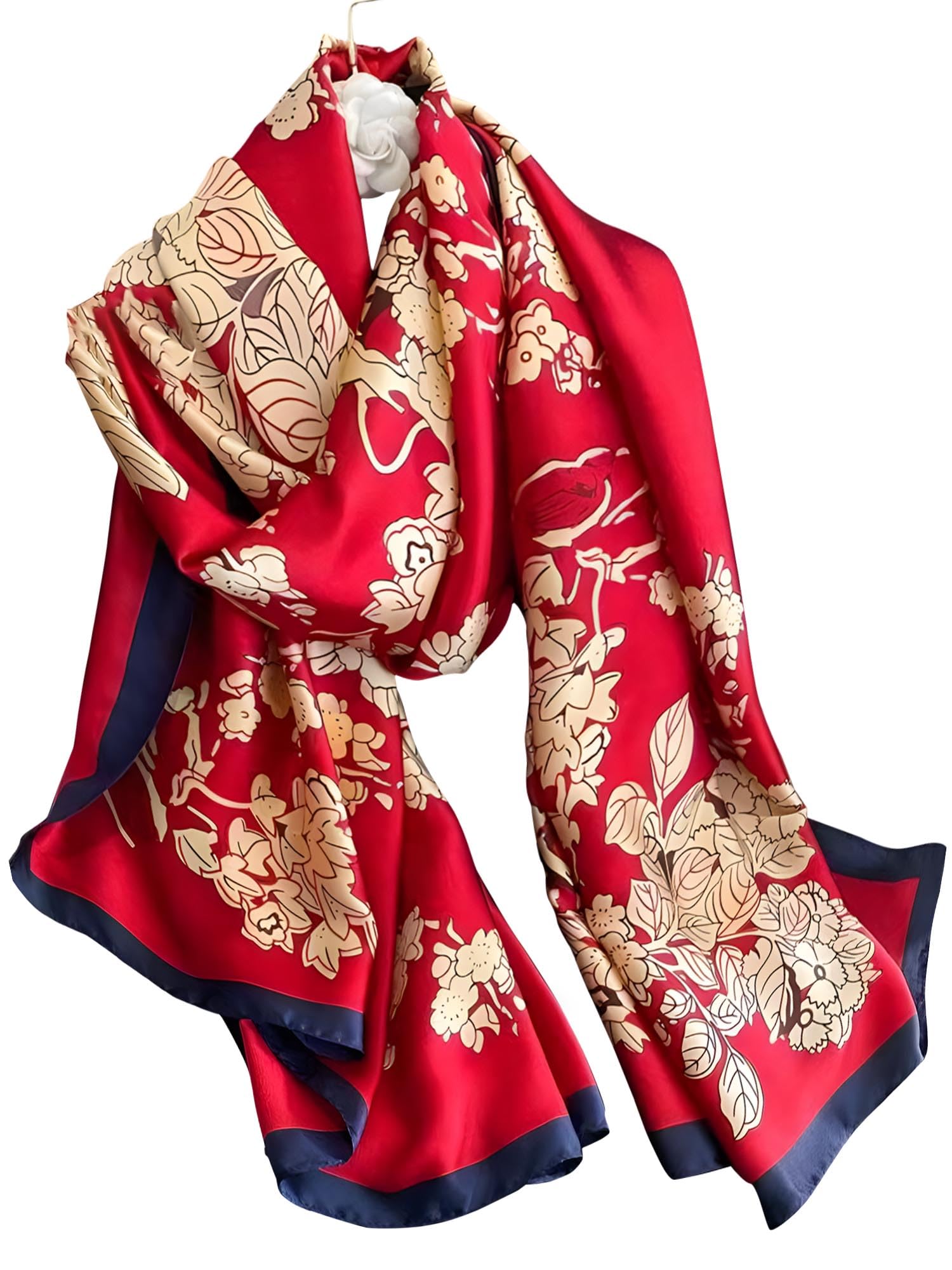 Large Shawl Scarf For Women Lightweight Wraps Silky Headscarf Long Sunscreen Scarfs