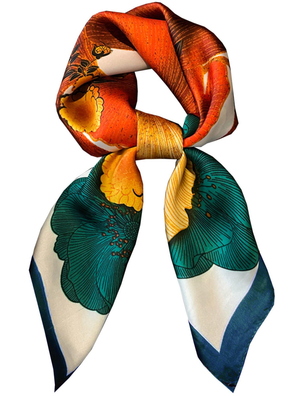 Silky Scarf for Women Lightweight Satin Bandanas Neck Hair Wrap For Sleeping Head Scarves 27.5"