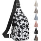 Tuwubi Crossbody Bags for Women, Sling Bag for Men, Small Hiking Backpack Anti Theft Lightweight for Outdoors Travel (M, Black)