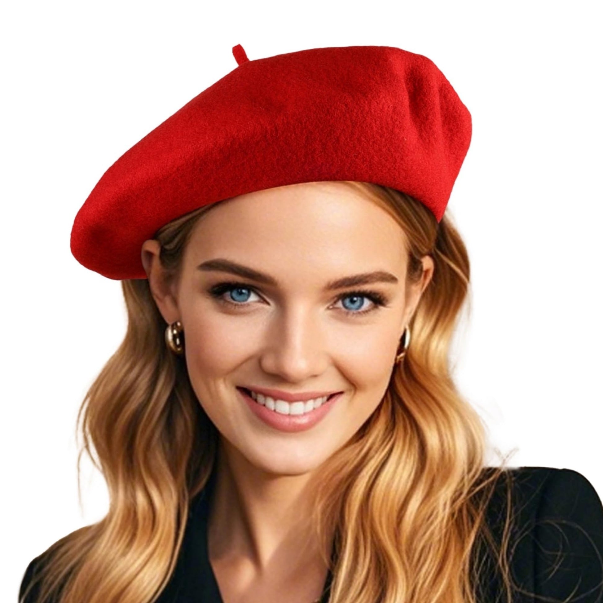 French Wool Beret Hats for Women Man Solid Color Classic Beanie Winter Cap Painter Berets.