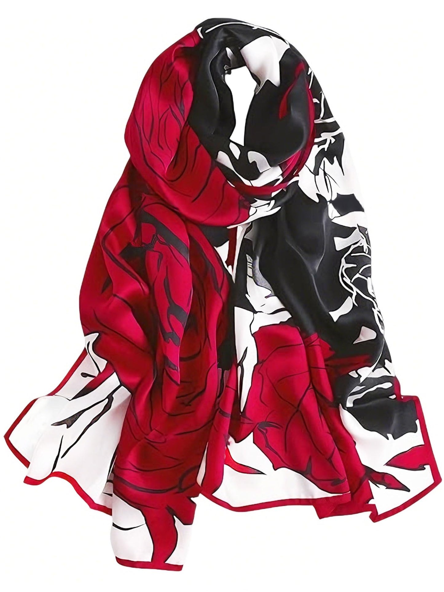 Large Shawl Scarf For Women Lightweight Wraps Silky Headscarf Long Sunscreen Scarfs