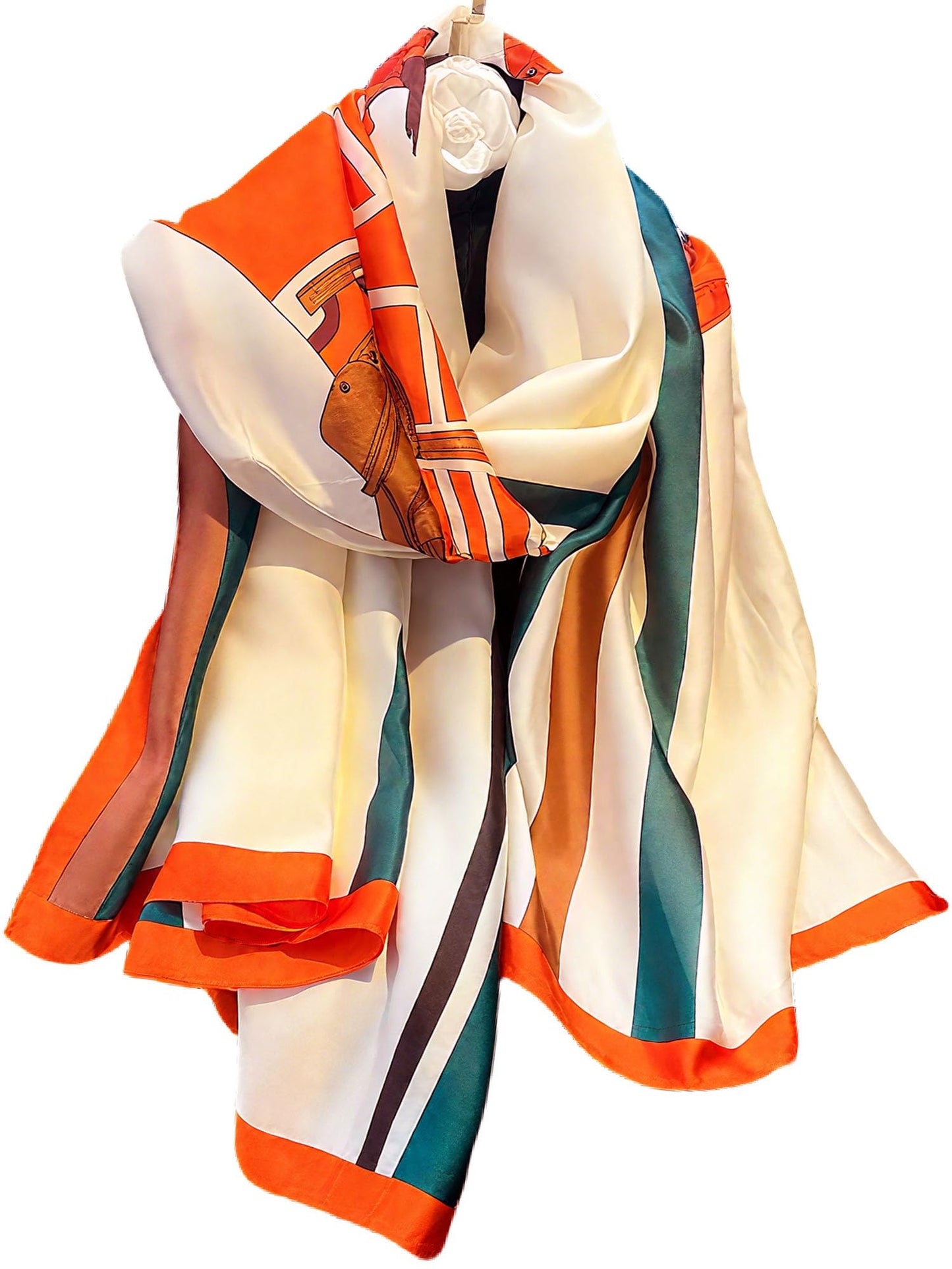 Large Shawl Scarf For Women Lightweight Wraps Silky Headscarf Long Sunscreen Scarfs