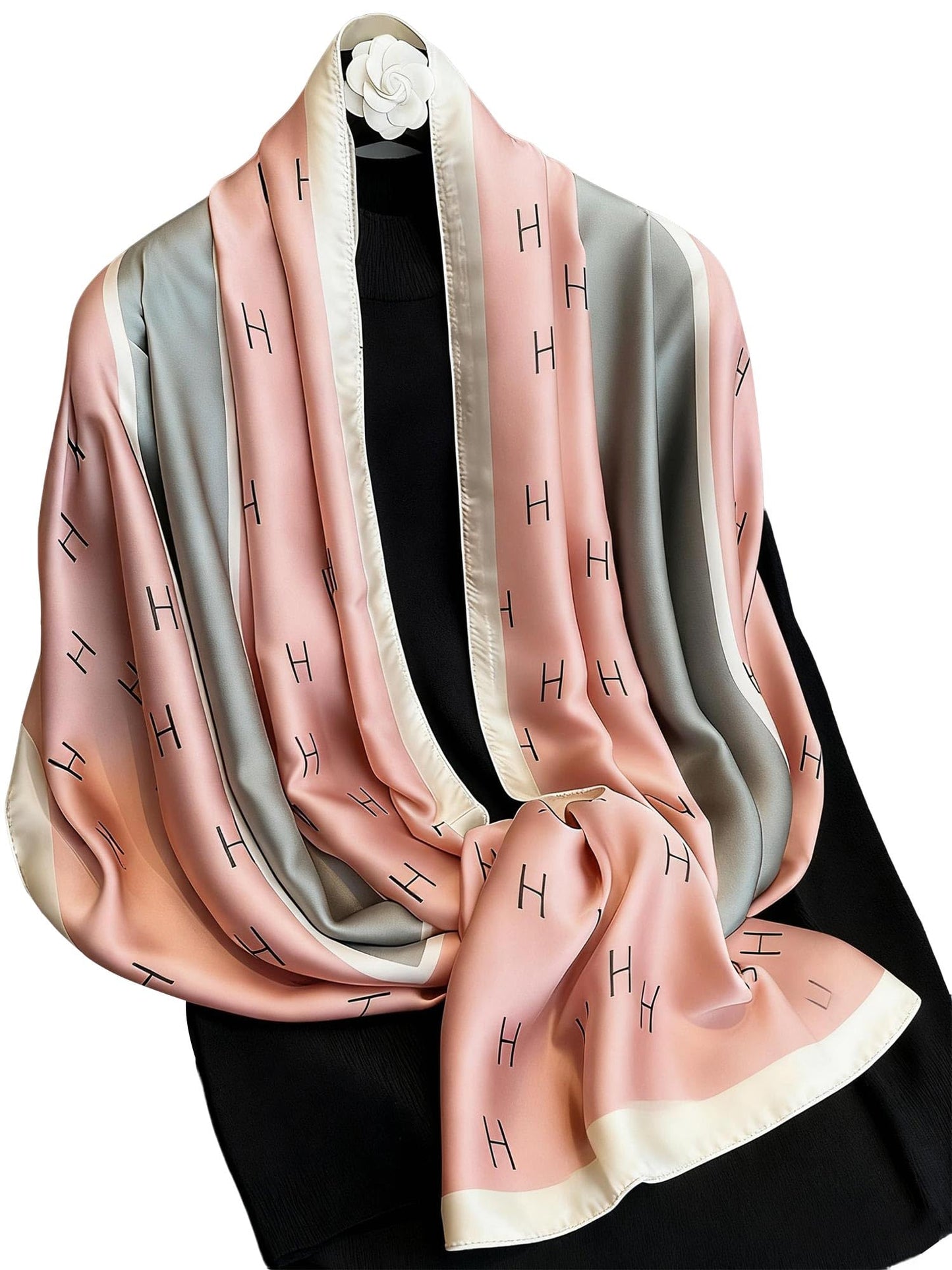Large Shawl Scarf For Women Lightweight Wraps Silky Headscarf Long Sunscreen Scarfs