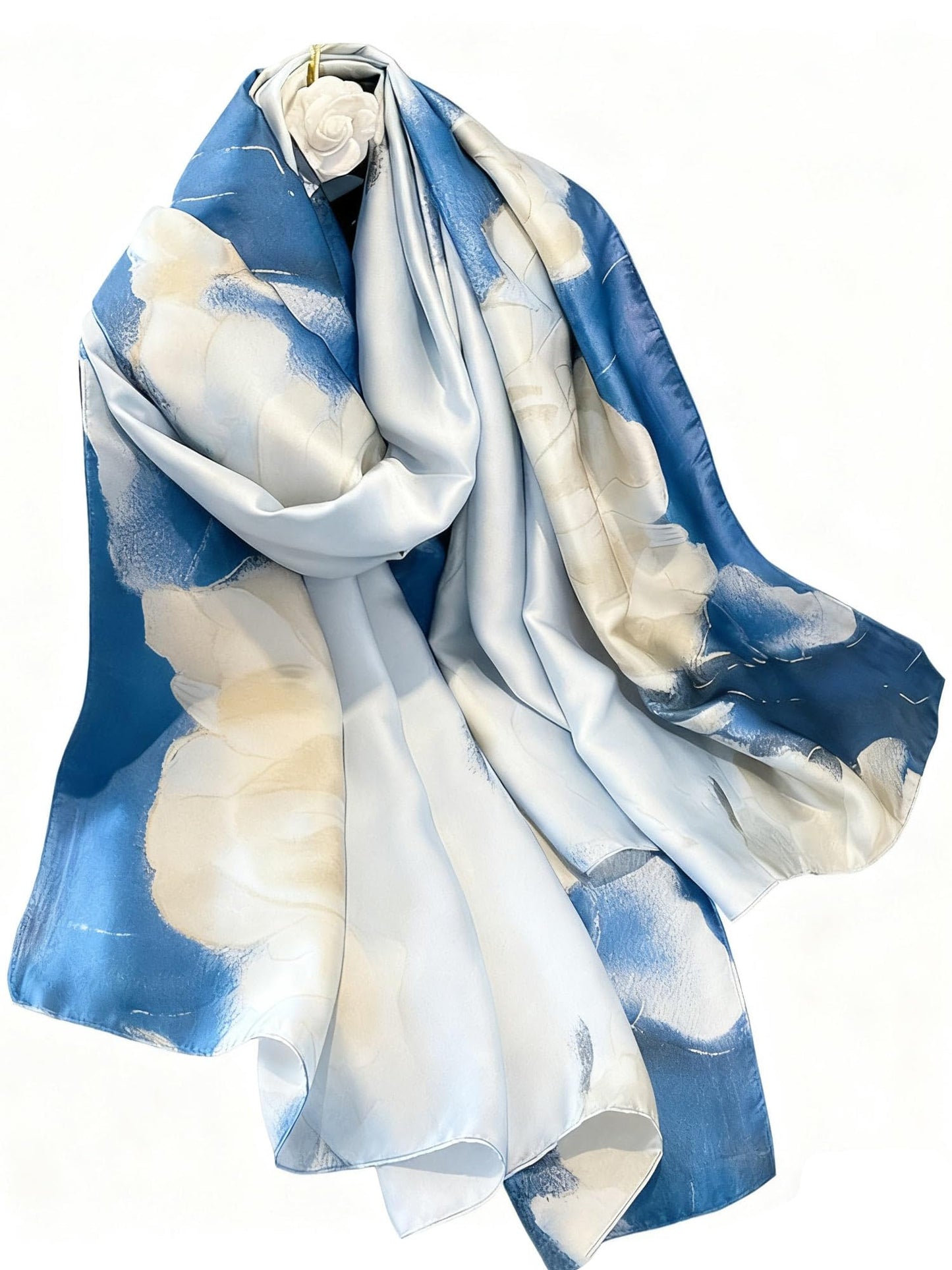 Large Shawl Scarf For Women Lightweight Wraps Silky Headscarf Long Sunscreen Scarfs