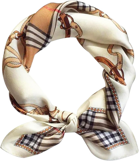 Hioyiwse Satin Bandanas Head Scarf For Women Hair Scarves Accessories Lightweight Fashion Wrap Neck Silk Sleeping Headscarf