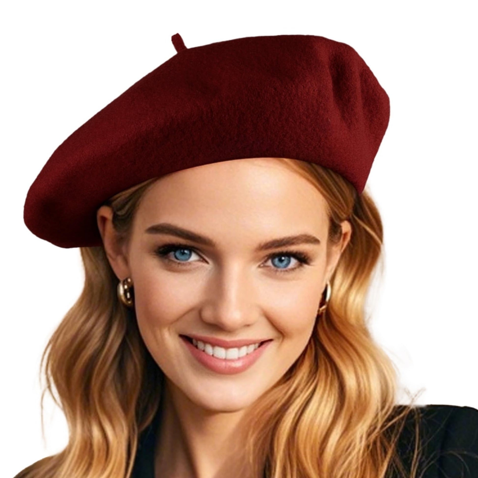 French Wool Beret Hats for Women Man Solid Color Classic Beanie Winter Cap Painter Berets.
