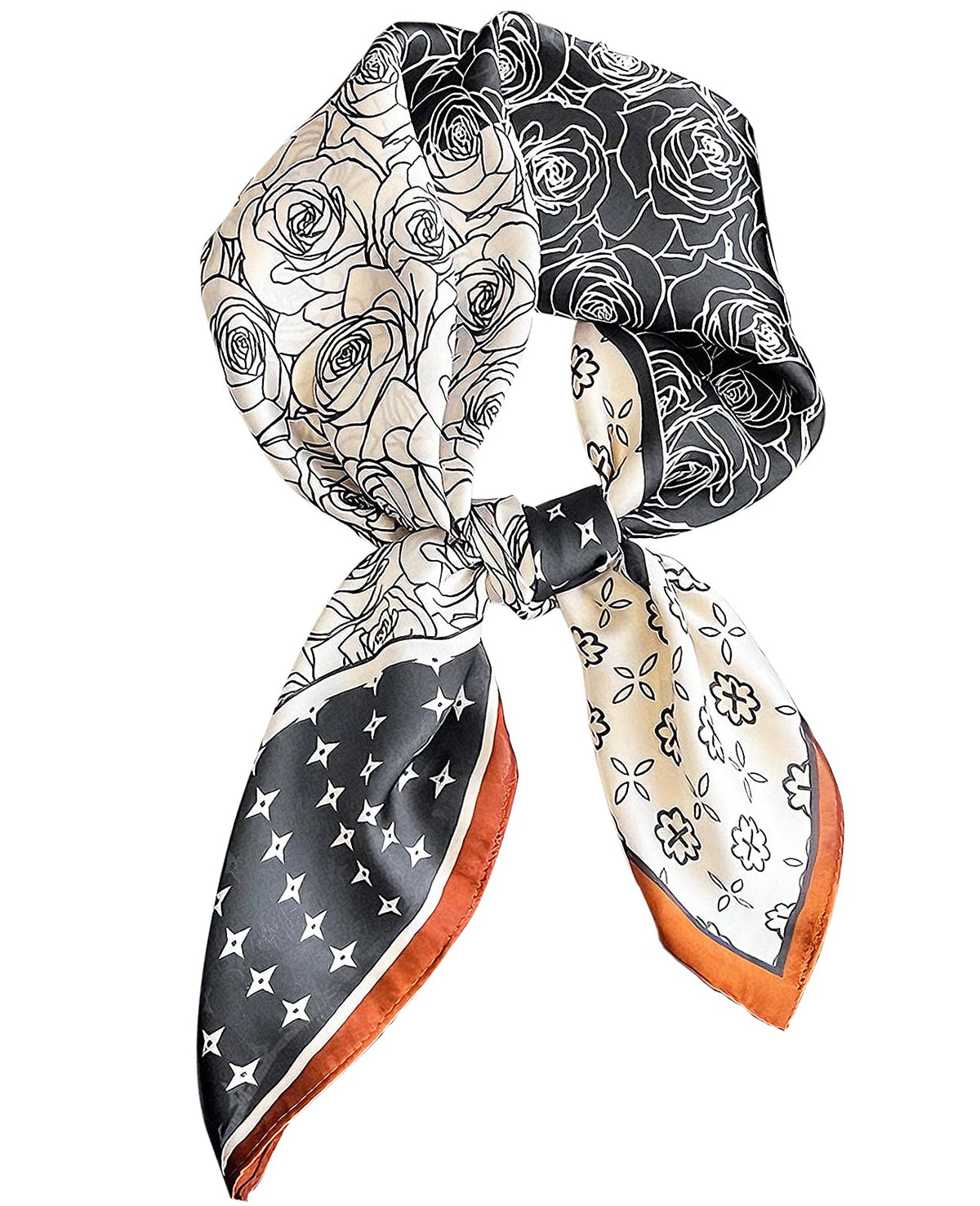 Hioyiwse Satin Bandanas Head Scarf For Women Hair Scarves Accessories Lightweight Fashion Wrap Neck Silk Sleeping Headscarf