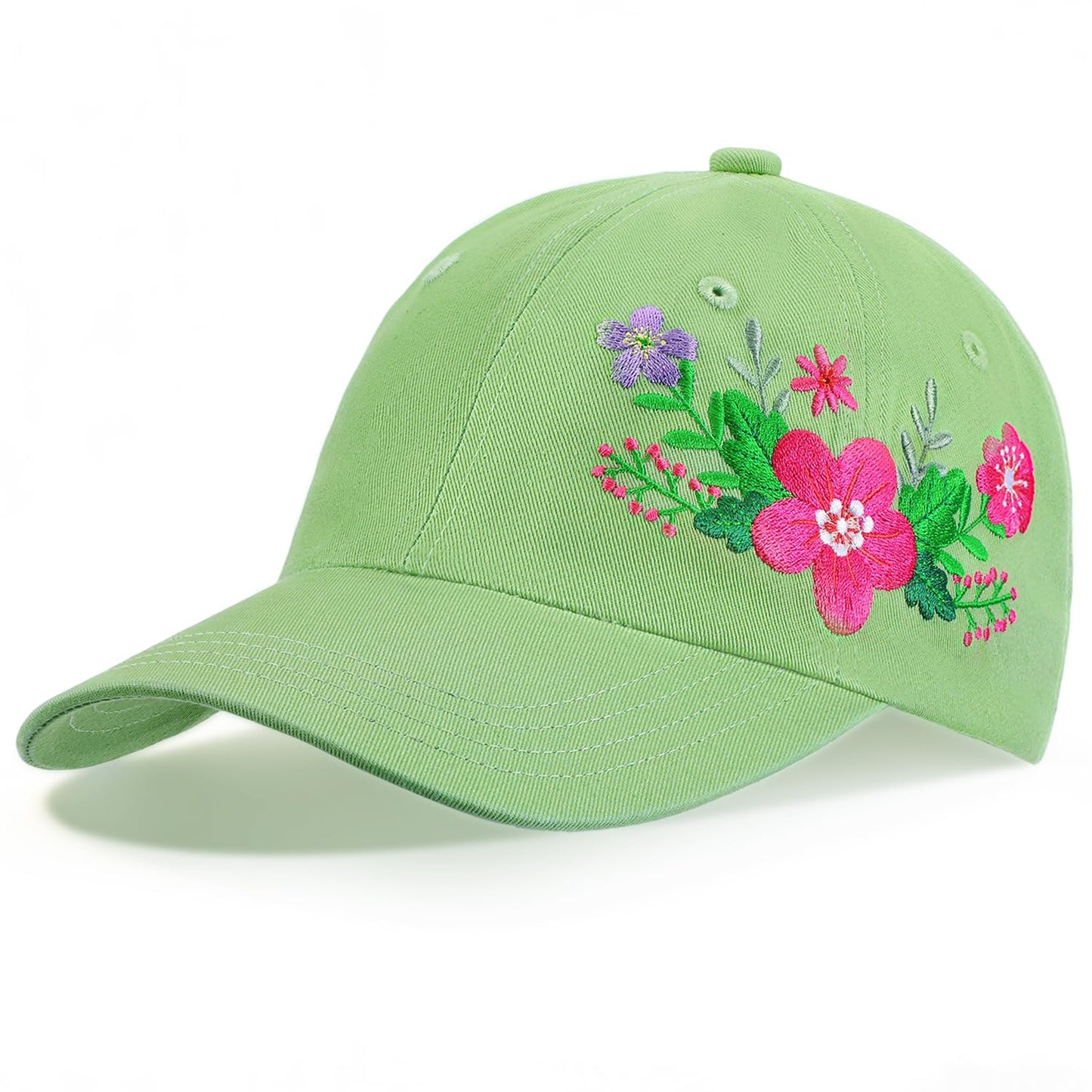Biggun Trendy Embroidered Baseball Cap for Girls Women Men - Adjustable Soft Breathable Hats for Casual Wear