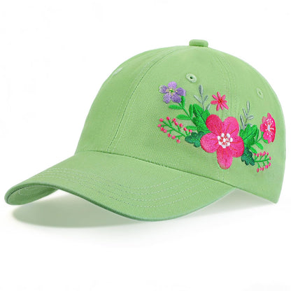 Biggun Trendy Embroidered Baseball Cap for Girls Women Men - Adjustable Soft Breathable Hats for Casual Wear