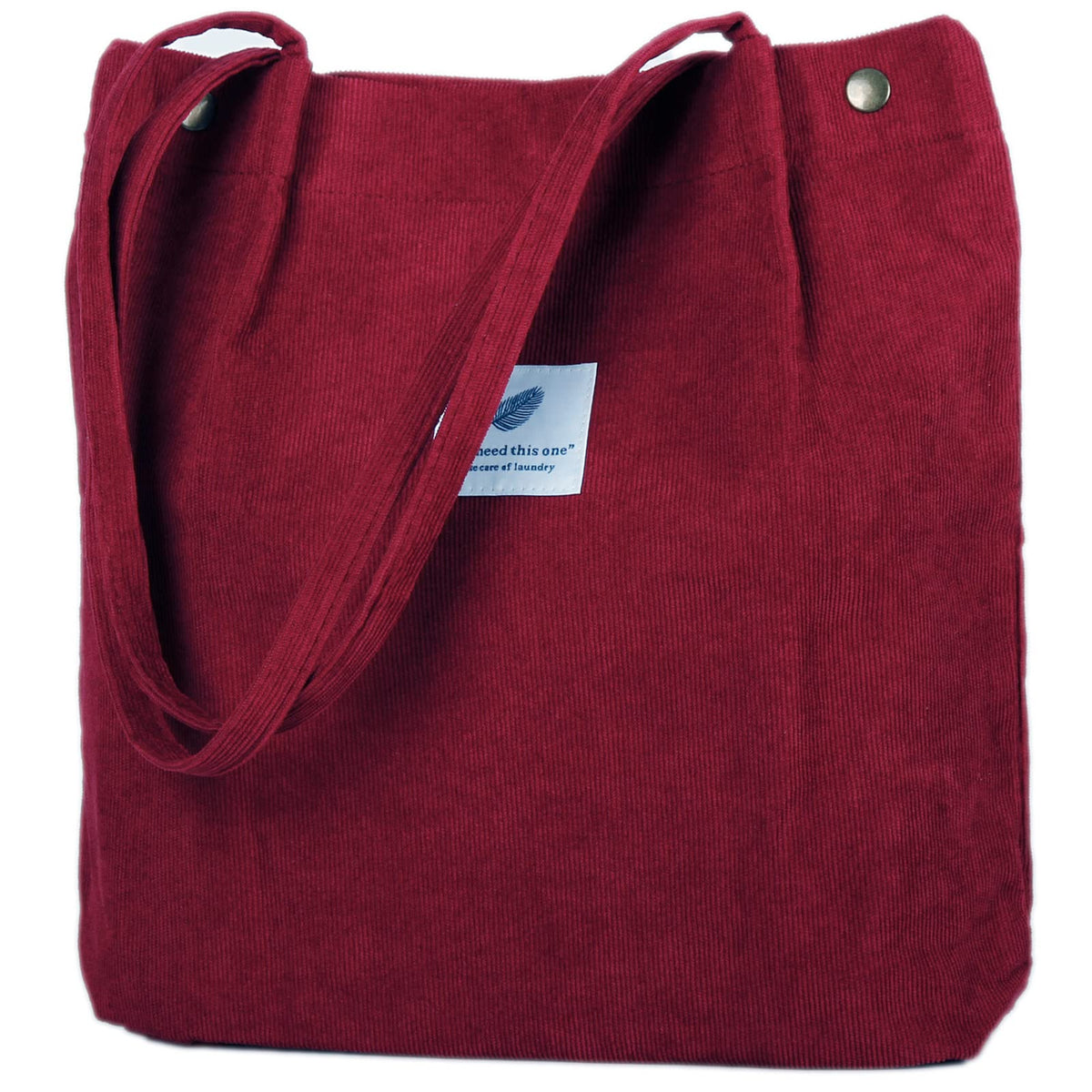 Corduroy Tote Bag Cute Tote Bags for Women Shoulder Bag with Inner Pocket for Work Beach Travel and Shopping Grocery